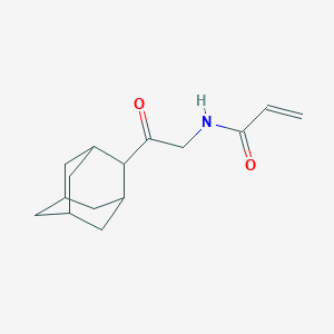 molecular formula C15H21NO2 B2630255 N-[2-(2-Adamantyl)-2-oxoethyl]prop-2-enamide CAS No. 2305409-85-0