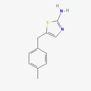 molecular formula C11H12N2S B2630267 5-(4-Methylbenzyl)-1,3-thiazol-2-amine CAS No. 299953-94-9