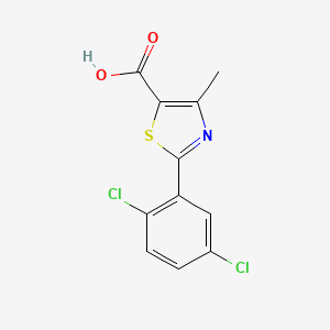 molecular formula C11H7Cl2NO2S B2630273 2-(2,5-二氯苯基)-4-甲基噻唑-5-羧酸 CAS No. 1963587-95-2
