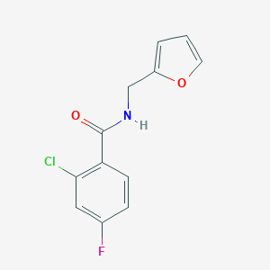 2-chloro-4-fluoro-N-(furan-2-ylmethyl)benzamide