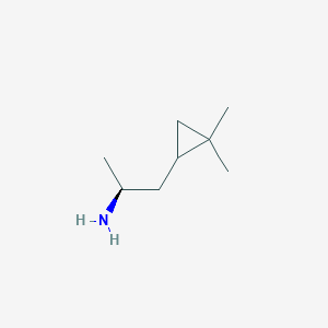 molecular formula C8H17N B2630294 (2S)-1-(2,2-Dimethylcyclopropyl)propan-2-amine CAS No. 2248215-31-6
