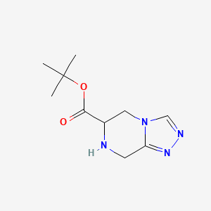 molecular formula C10H16N4O2 B2630304 叔丁基 5H,6H,7H,8H-[1,2,4]三唑并[4,3-a]哒嗪-6-羧酸酯 CAS No. 1989659-06-4