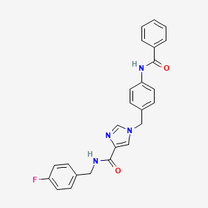 1-(4-benzamidobenzyl)-N-(4-fluorobenzyl)-1H-imidazole-4-carboxamide