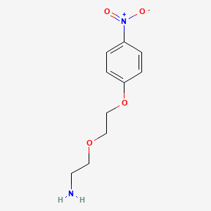 molecular formula C10H14N2O4 B2630342 2-[2-(4-Nitrophenoxy)ethoxy]ethanamine CAS No. 1613189-26-6