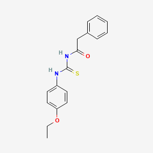 molecular formula C17H18N2O2S B2630356 N-[(4-ethoxyphenyl)carbamothioyl]-2-phenylacetamide CAS No. 316125-42-5