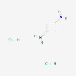 molecular formula C4H12Cl2N2 B2630411 Cyclobutane-1,3-diamine dihydrochloride CAS No. 1523571-17-6