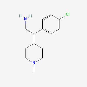 2-(4-Chlorophenyl)-2-(1-methylpiperidin-4-yl)ethan-1-amine