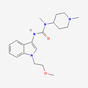3-(1-(2-methoxyethyl)-1H-indol-3-yl)-1-methyl-1-(1-methylpiperidin-4-yl)urea