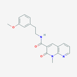 molecular formula C19H19N3O3 B2630462 N-(3-methoxyphenethyl)-1-methyl-2-oxo-1,2-dihydro-1,8-naphthyridine-3-carboxamide CAS No. 899951-57-6
