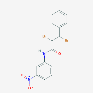 molecular formula C15H12Br2N2O3 B2630464 2,3-dibromo-N-(3-nitrophenyl)-3-phenylpropanamide CAS No. 449788-95-8