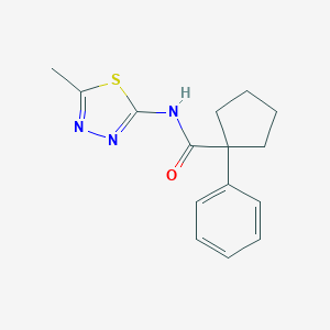 N-(5-methyl-1,3,4-thiadiazol-2-yl)-1-phenylcyclopentanecarboxamide