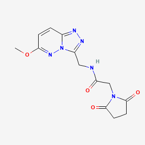 2-(2,5-dioxopyrrolidin-1-yl)-N-((6-methoxy-[1,2,4]triazolo[4,3-b]pyridazin-3-yl)methyl)acetamide