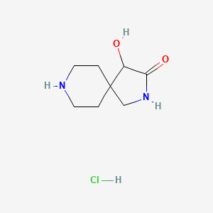 4-Hydroxy-2,8-diazaspiro[4.5]decan-3-one hydrochloride