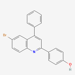 4-(6-Bromo-4-phenylquinolin-2-yl)phenol