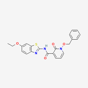 1-(benzyloxy)-N-(6-ethoxy-1,3-benzothiazol-2-yl)-2-oxo-1,2-dihydropyridine-3-carboxamide