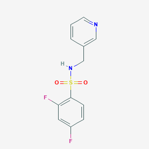 molecular formula C12H10F2N2O2S B263049 2,4-difluoro-N-(3-pyridinylmethyl)benzenesulfonamide 