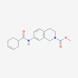 methyl 7-(cyclohex-3-enecarboxamido)-3,4-dihydroisoquinoline-2(1H)-carboxylate