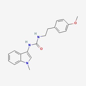 molecular formula C19H21N3O2 B2630502 1-(4-甲氧基苯乙基)-3-(1-甲基-1H-吲哚-3-基)脲 CAS No. 899947-22-9