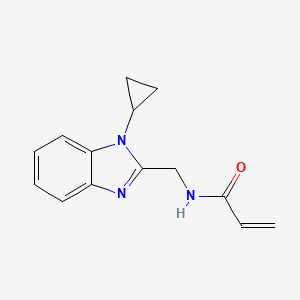 N-[(1-Cyclopropylbenzimidazol-2-yl)methyl]prop-2-enamide