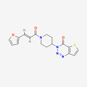 (E)-3-(1-(3-(furan-2-yl)acryloyl)piperidin-4-yl)thieno[3,2-d][1,2,3]triazin-4(3H)-one