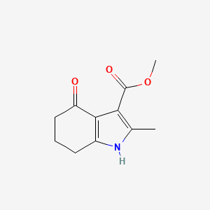 molecular formula C11H13NO3 B2630546 2-甲基-4-氧代-4,5,6,7-四氢-1H-吲哚-3-羧酸甲酯 CAS No. 1049031-58-4