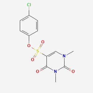 (4-Chlorophenyl) 1,3-dimethyl-2,4-dioxopyrimidine-5-sulfonate