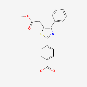 Methyl 4-[5-(2-methoxy-2-oxoethyl)-4-phenyl-1,3-thiazol-2-yl]benzoate
