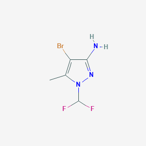 4-Bromo-1-(difluoromethyl)-5-methylpyrazol-3-amine