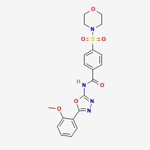 N-(5-(2-methoxyphenyl)-1,3,4-oxadiazol-2-yl)-4-(morpholinosulfonyl)benzamide