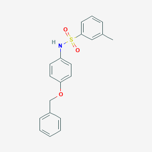molecular formula C20H19NO3S B263059 N-[4-(benzyloxy)phenyl]-3-methylbenzenesulfonamide 