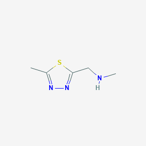 Methyl[(5-methyl-1,3,4-thiadiazol-2-yl)methyl]amine