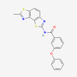 N-(7-methyl-[1,3]thiazolo[5,4-e][1,3]benzothiazol-2-yl)-3-phenoxybenzamide