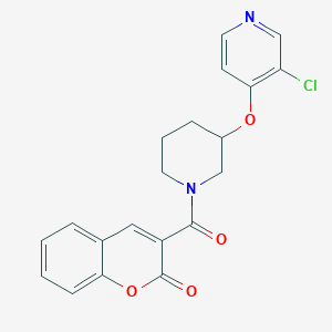 3-(3-((3-chloropyridin-4-yl)oxy)piperidine-1-carbonyl)-2H-chromen-2-one