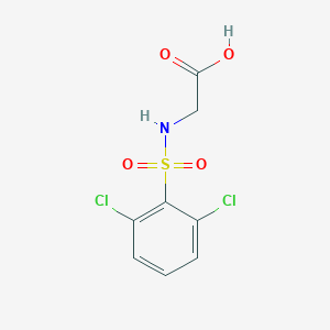 molecular formula C8H7Cl2NO4S B026306 (2,6-二氯苯磺酰氨基)乙酸 CAS No. 19818-06-5