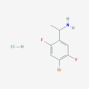 molecular formula C8H9BrClF2N B2630600 1-(4-溴-2,5-二氟苯基)乙胺盐酸盐 CAS No. 2044927-18-4