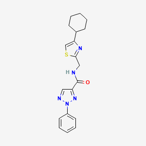 N-((4-cyclohexylthiazol-2-yl)methyl)-2-phenyl-2H-1,2,3-triazole-4-carboxamide