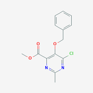 Methyl 5-(benzyloxy)-6-chloro-2-methylpyrimidine-4-carboxylate