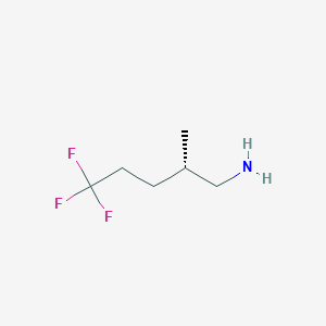 molecular formula C6H12F3N B2630619 (2S)-5,5,5-Trifluoro-2-methylpentan-1-amine CAS No. 2248199-43-9