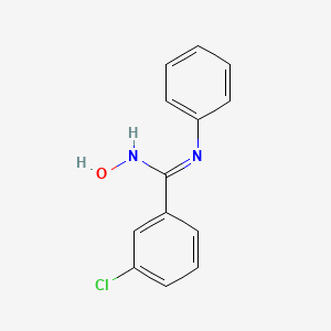molecular formula C13H11ClN2O B2630625 3-氯-N-羟基-N'-苯基-苯甲酰胺 CAS No. 63163-64-4