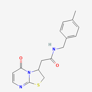 N-(4-methylbenzyl)-2-(5-oxo-3,5-dihydro-2H-thiazolo[3,2-a]pyrimidin-3-yl)acetamide