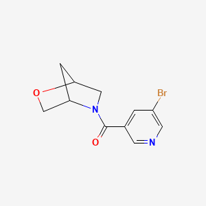 2-Oxa-5-azabicyclo[2.2.1]heptan-5-yl(5-bromopyridin-3-yl)methanone