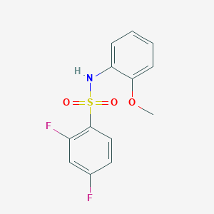 molecular formula C13H11F2NO3S B263066 2,4-difluoro-N-(2-methoxyphenyl)benzenesulfonamide 