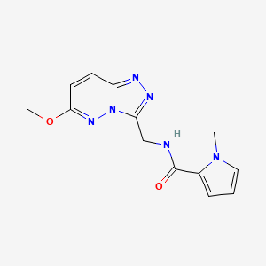 N-((6-methoxy-[1,2,4]triazolo[4,3-b]pyridazin-3-yl)methyl)-1-methyl-1H-pyrrole-2-carboxamide