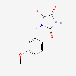 1-[(3-Methoxyphenyl)methyl]imidazolidine-2,4,5-trione