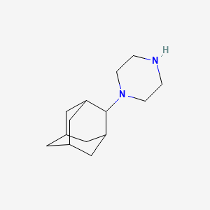 molecular formula C14H24N2 B2630689 1-(2-Adamantyl)piperazine CAS No. 57942-77-5; 74525-85-2