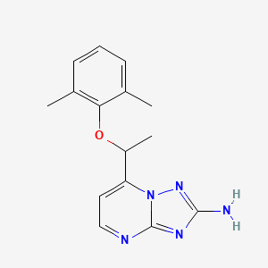 7-[1-(2,6-Dimethylphenoxy)ethyl]-[1,2,4]triazolo[1,5-a]pyrimidin-2-amine