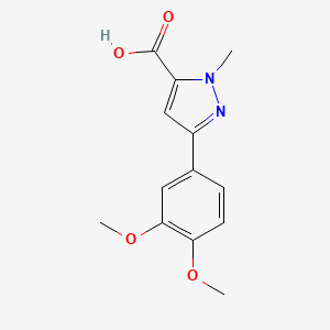 3-(3,4-dimethoxyphenyl)-1-methyl-1H-pyrazole-5-carboxylic acid
