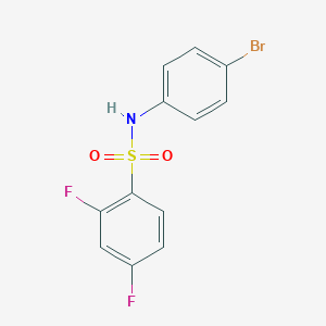 molecular formula C12H8BrF2NO2S B263071 N-(4-bromophenyl)-2,4-difluorobenzenesulfonamide 
