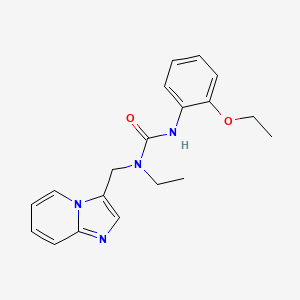 molecular formula C19H22N4O2 B2630722 3-(2-Ethoxyphenyl)-1-ethyl-1-(imidazo[1,2-a]pyridin-3-ylmethyl)urea CAS No. 1448044-60-7