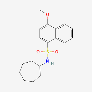 N-cycloheptyl-4-methoxynaphthalene-1-sulfonamide